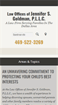 Mobile Screenshot of goldmanfamilylaw.com